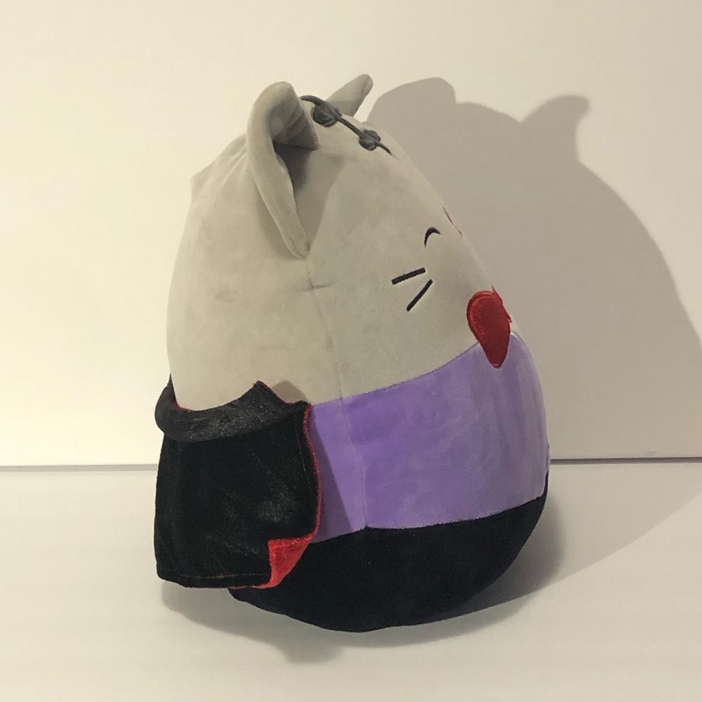 Kelly Toys Squishmallows 13" Tally Cat Halloween Vampire Purple Grey c. 2021 - Picture 10 of 17